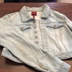 Light wash denim jacket
